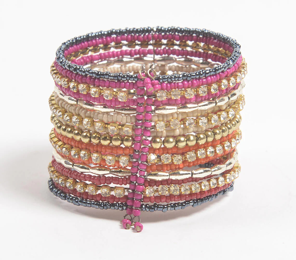 Colorpop Beaded & Stacked Bracelet