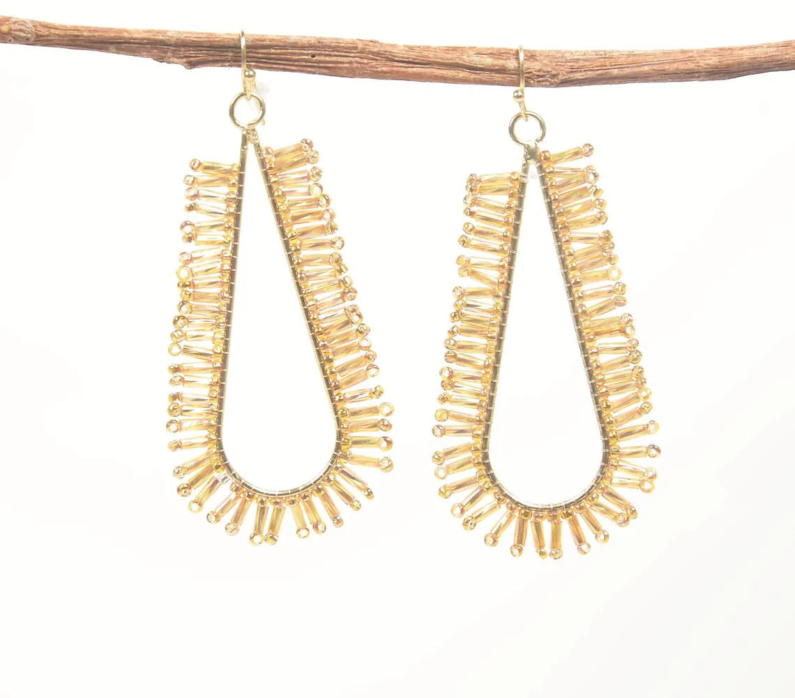 Statement Metallic Firecracker earrings