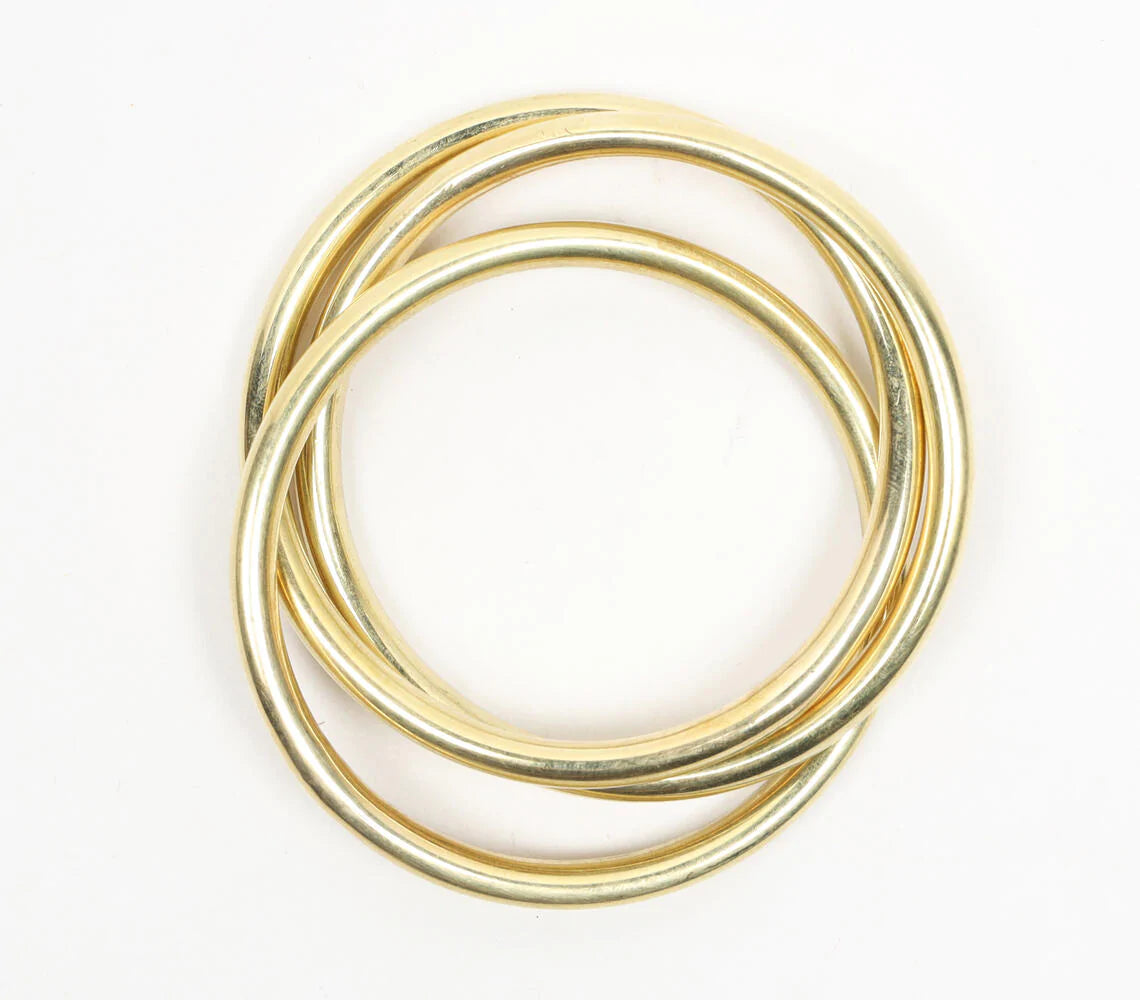 Interlinked Hoops gold-toned Bracelet
