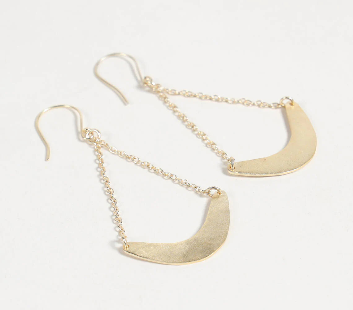 Handmade Brass Cradle Earrings
