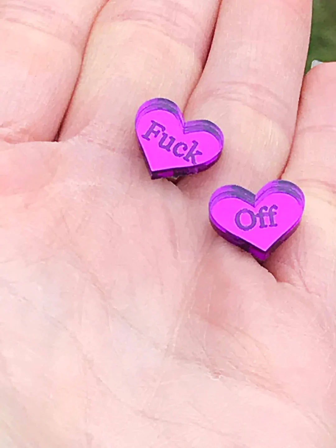 Heart Acrylic Earrings