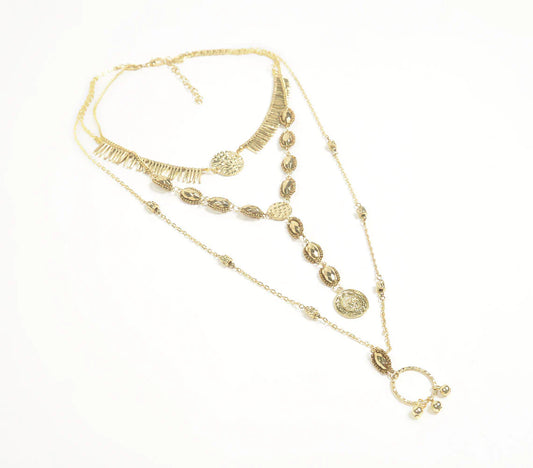 Handcrafted Boho-chic Layered Iron Necklace