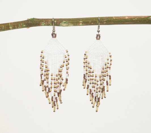 Glass Beaded Clustered Earrings