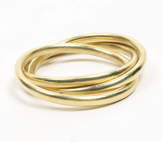 Interlinked Hoops gold-toned Bracelet