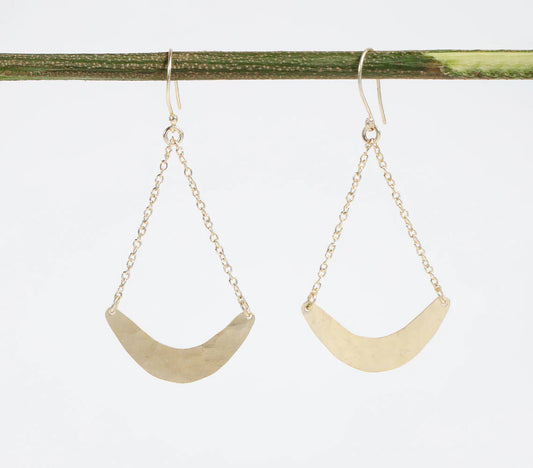 Handmade Brass Cradle Earrings