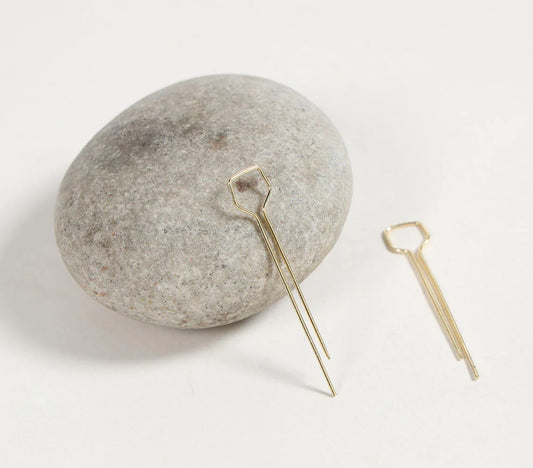 Handmade Minimalistic Brass Earrings