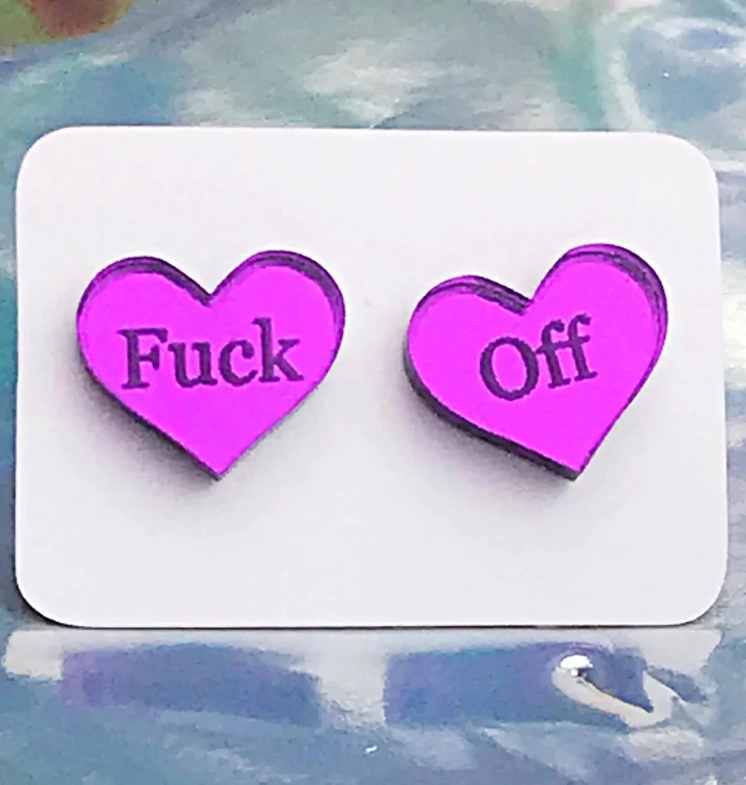 Heart Acrylic Earrings