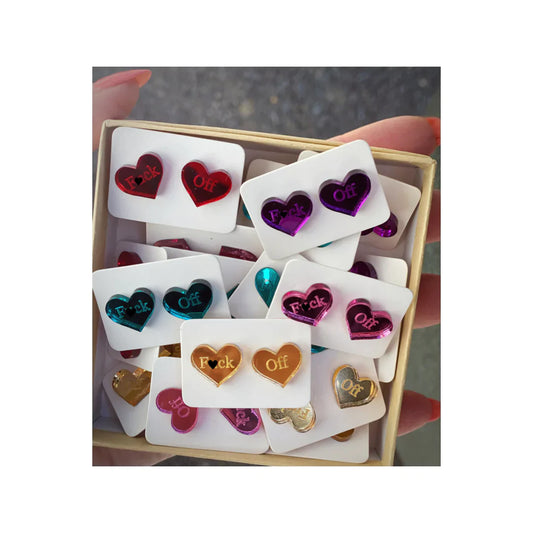 Heart Acrylic Earrings